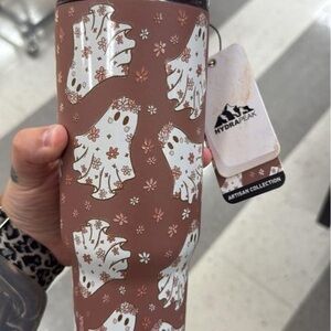 Hydrapeak Artisan Collection Tumbler with Ghost and Floral Design